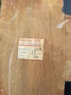 Crucifijo antiguo madera y cobre