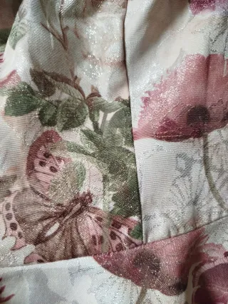 Vestido fiesta floral rosa