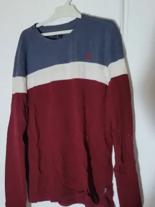 Camiseta manga larga tricolor