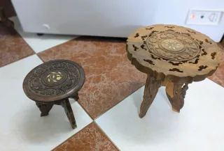 Mini Mesitas Marroquíes de Madera