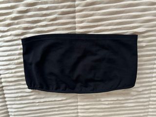 Bandeau negro básico sin tirantes talla M
