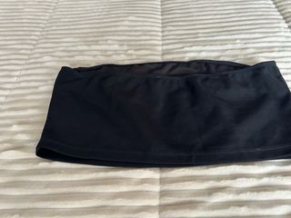 Bandeau negro básico sin tirantes talla M
