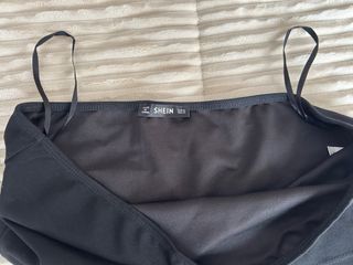 Bandeau negro básico sin tirantes talla M