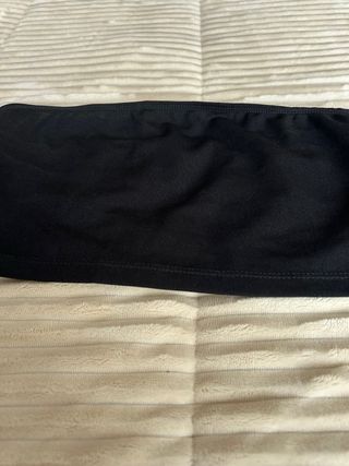 Bandeau negro básico sin tirantes talla M