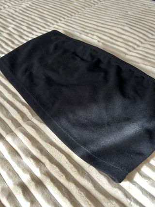 Bandeau negro básico sin tirantes talla M