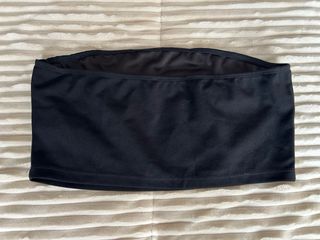 Bandeau negro básico sin tirantes talla M