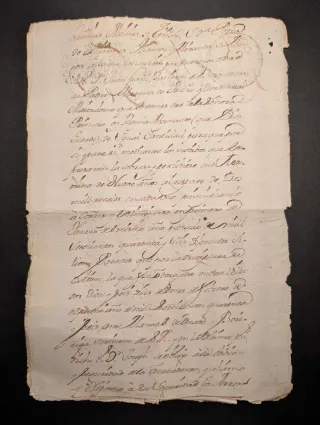 Manuscritos S.XVIII Marquesado Villasinda