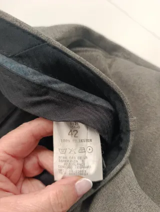 Pantalón largo hombre gris