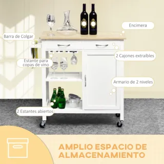 NUEVO Carro de cocina con ruedas