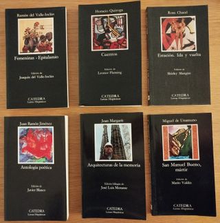 8€-10€ x libro. Cátedra. Letras Hispánicas