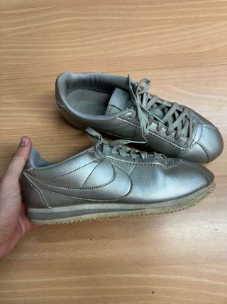 Zapatillas Nike Cortez Plateadas Vintage Años 90