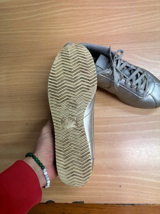 Zapatillas Nike Cortez Plateadas Vintage Años 90