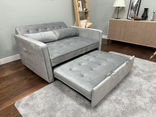 Sofá Cama Gris Terciopelo OFERTA LIMITADA