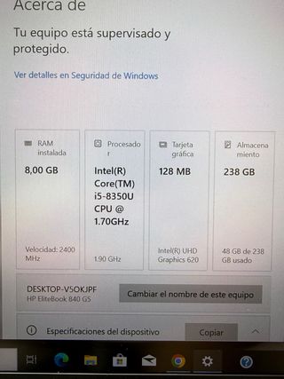 HP 840 G5 i5-8350U vPRO