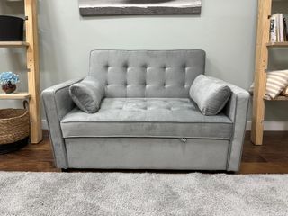 Sofá Cama Gris Pequeño
