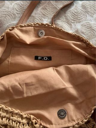 Bolso y cinturón de rafia