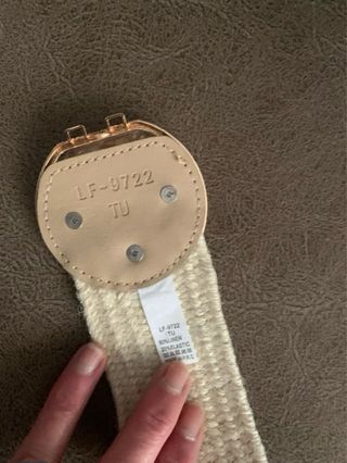 Bolso y cinturón de rafia