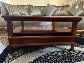 Mesa de centro madera y cristal