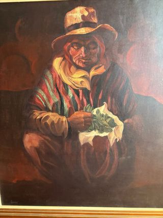 Cuadro Pintura Óleo Lienzo Persona