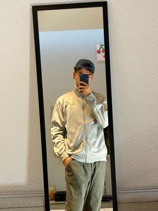 Chaqueta Gris Nike con cremallera Talla L