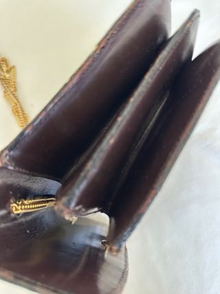 Bolso fiesta piel cocodrilo dorado