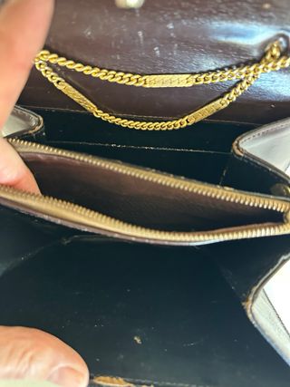 Bolso fiesta piel cocodrilo dorado