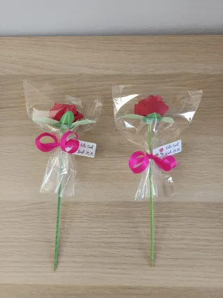 Rosa Sant Jordi hecha a mano