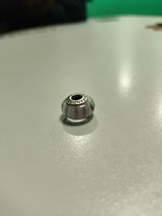 Pandora Charm Cristal Murano Rosa y Blanco