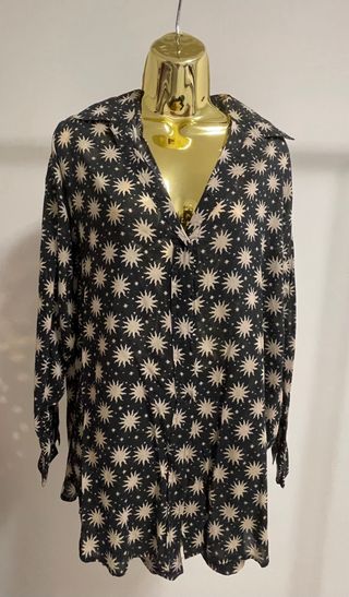 Conjunto Stradivarius sois Preto e Bege