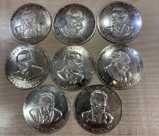 Monedas de Plata Premios Nobel