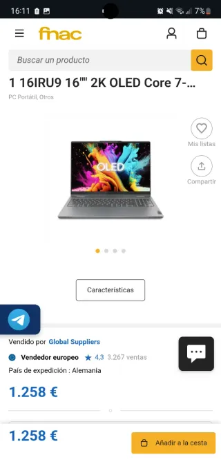 PORTATIL ALTA GAMA OLED TACTIL