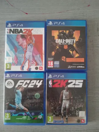 Vendo Lote 4 Juegos PS4: NBA 2K22, Call of Duty,