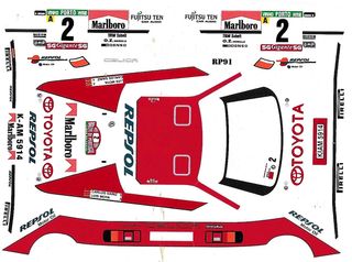 Decal 1:43 Toyota Celica Rally Portugal 91