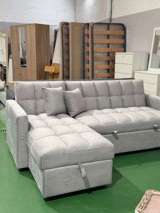 Liquidación Sofá Cama Gris Nuevo