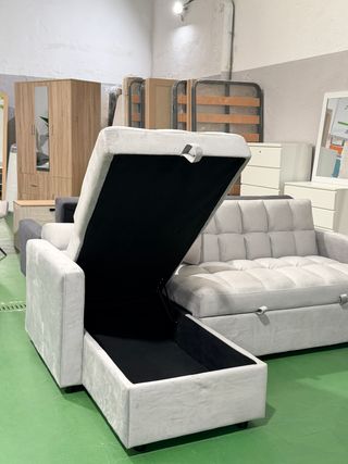 Liquidación Sofá Cama Gris Nuevo