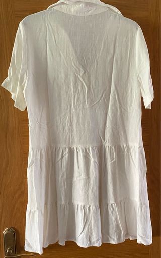 Vestido blanco Stradivarius talla L