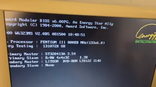 PC Antiguo Pentium III Windows 98