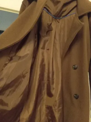 Abrigo paño chocolate