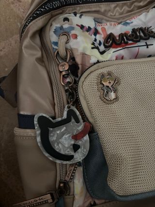 Mochila Anekke multicolor y beige