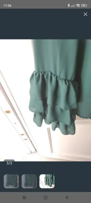 Vaqueros y blusa verde