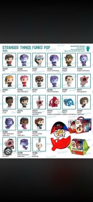 Colección Kinder Sorpresa Stranger Things