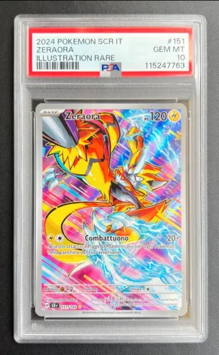 Zeraora PSA 10 GEM MT 2024 Pokemon SCR IT
