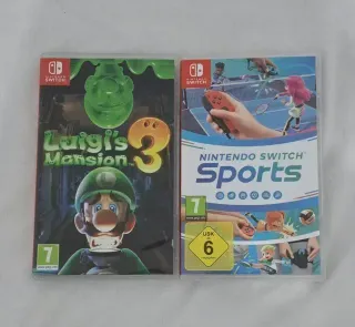 Nintendo Switch Sports y Luigi Mansion 3 switch
