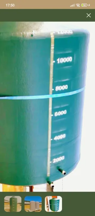 Depósito, bidón poliéster..