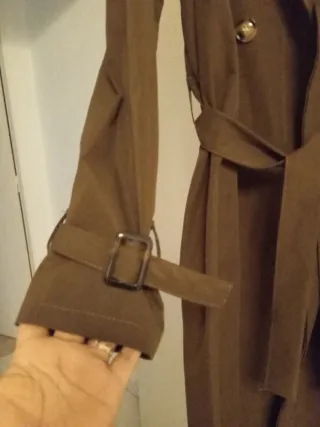 Gabardina nueva marrón talla única