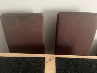 Juego de 4 sillas de comedor marrones