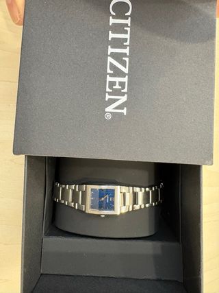 Reloj Citizen Mujer Acero , esfera azul marino