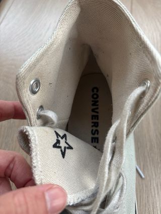 Converse plataforma beige talla 37.5