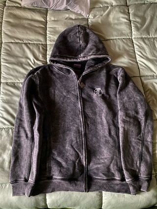 Felpa con cappuccio Lukamachain grigia