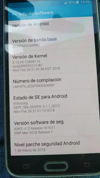 Samsung Galaxy J3 (2016) SM-J320FN Negro